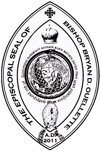 Episcopal Seal of Bishop Bryan D. Ouellette, Ph.D., SOSM